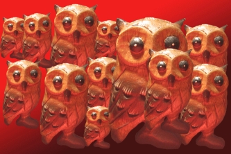 Rote Eulen